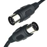 CUSTOM Shield Male to Male Female Big 7 PIN DIN Cable