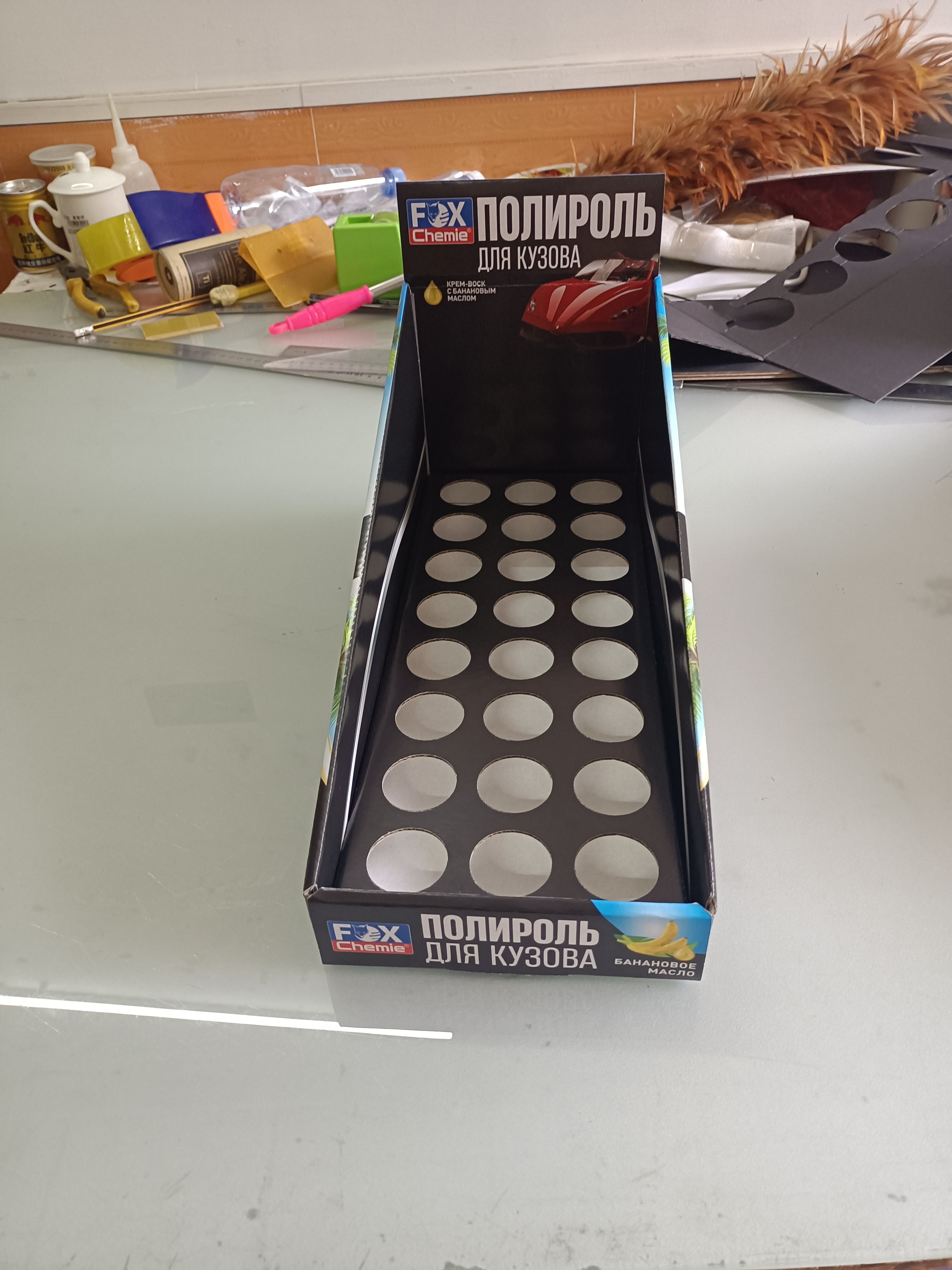 Custom Shelf Ready Box Tear Away Packaging Display Boxes Foldable Paper Retail Cardboard Counter Display Box