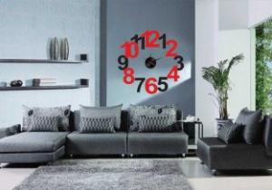 Wholesale Fashion Design Home Decoration Custom Classic Vinyl Wall Sticker Clock 10A083 from china suppliers