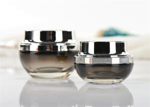 Wholesale Customized Black Plastic Cosmetic Container , Empty Cosmetic Jars For Eye Cream from china suppliers