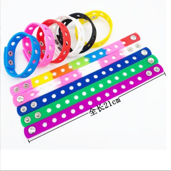 Silk Screen Printing Custom Logo Scented Silicone Bracelet for Other Activities Usage