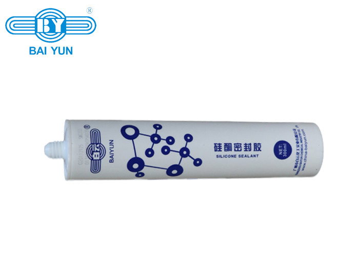 White Gray 590ml Stainless Steel Silicone Sealant Neutral Elastic