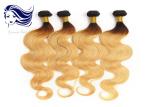 Brown Ombre Color Hair Extensions , Human Ombre Colored Hair