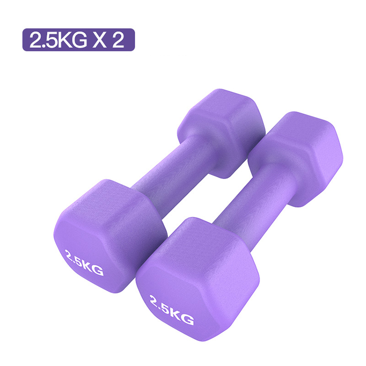 1kg Multi Color Fitness Neoprene Dumbbell Pink Muscle Strength