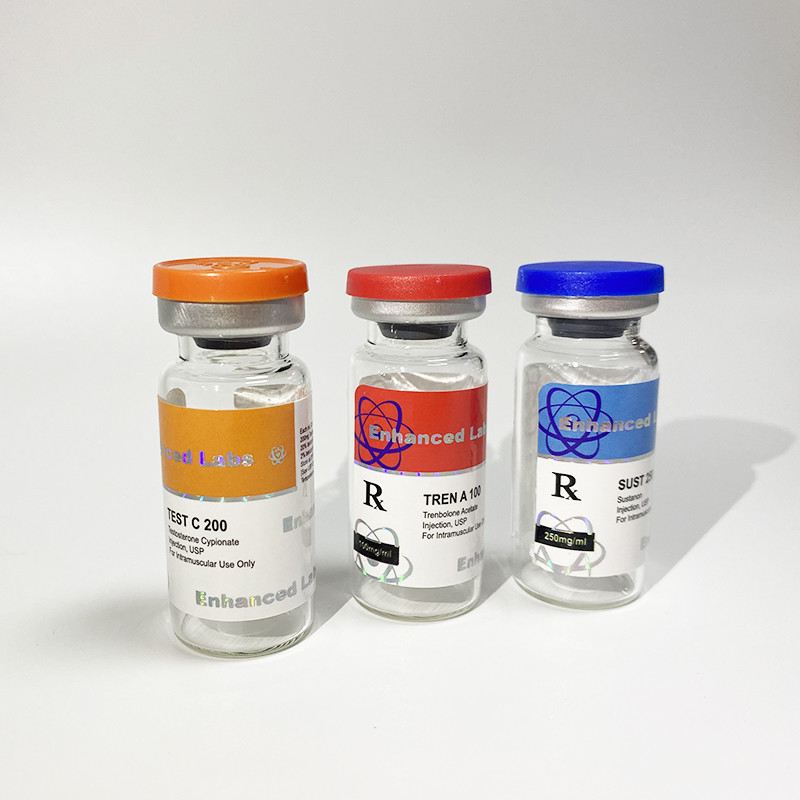 Gold Stamping Die Cut 10ml 20ml 30ml Steroid Vial Labels