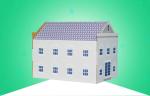 4C printing 350gsm CCNB B Flute Corrugated Cardboard House