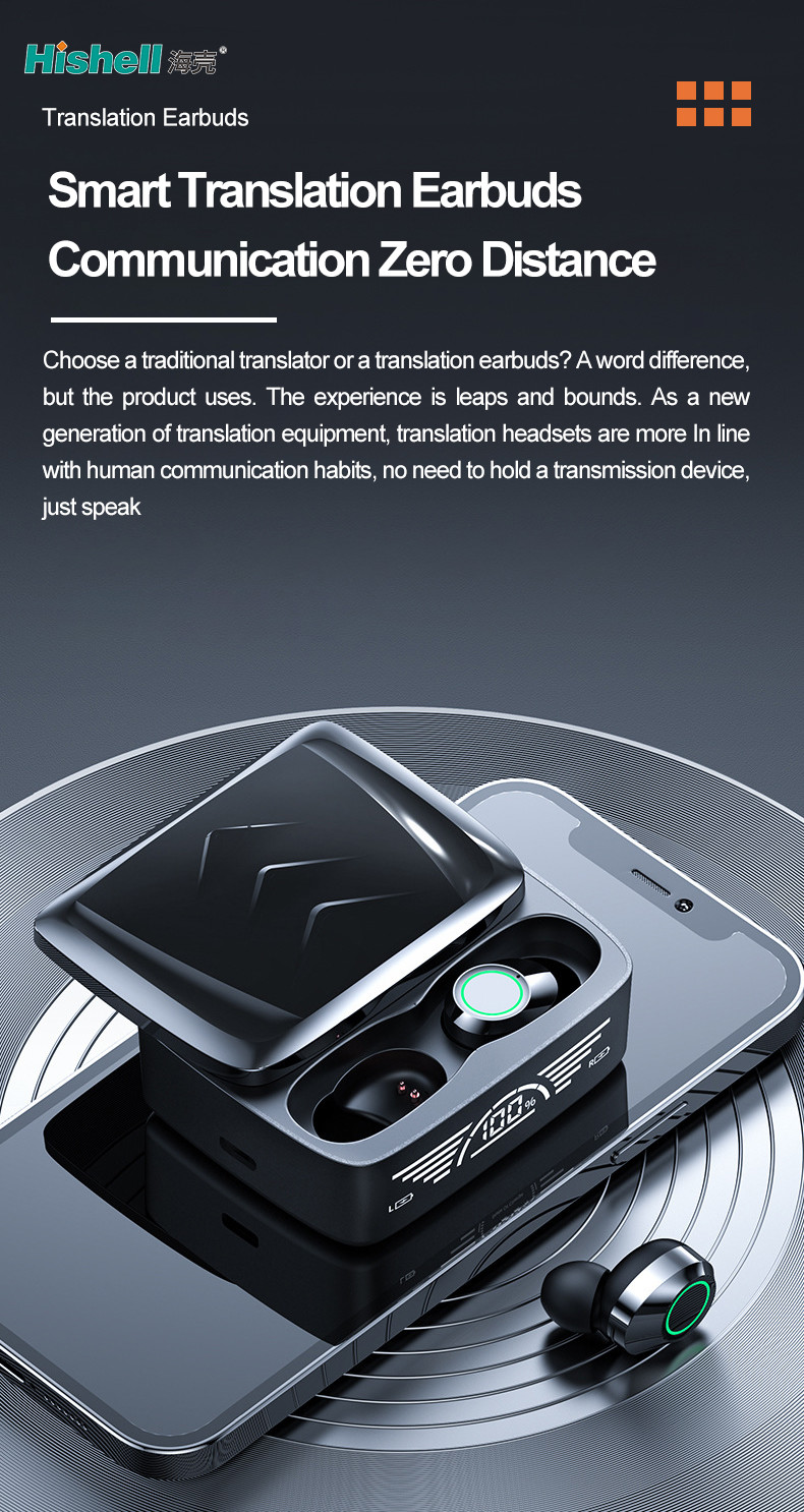 BQ30 TWS Sliding Wireless Translation Earbuds Instant Translate 144 Langusges