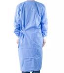 Non Woven Disposable SMS Surgical Gown 35g With Short Collar