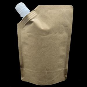 Wholesale Biodegradable Foil Custom Printed Stand Up Pouches Waterproof Liquid Kraft Paper Spout Pouch from china suppliers