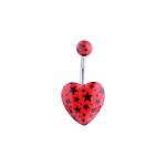 New arrival heart shape belly ring piercing jewelry 14G surgical steel navel