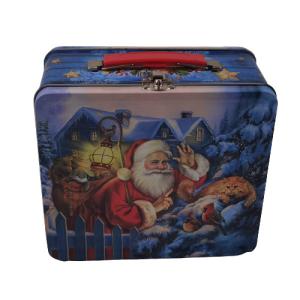 Wholesale Retro Large Tin Lunch Boxes Holiday Food Christmas Gift Tins Empty from china suppliers