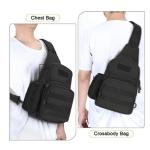Outdoor Sport Travel Waterproof Oxford Sling Shoulder Bag Chest Bag