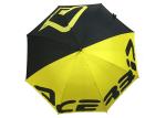 Pongee Black Yellow Promotional Golf Umbrellas Anti UV Total Lenght 101cm