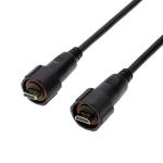 Resolution 1080p Coaxial Video Audio Cables 75 Ohm RCA Brass Connectors 18AWG