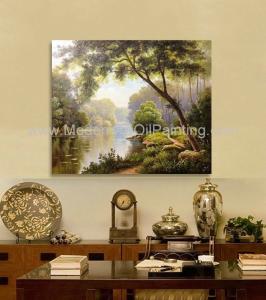 Wholesale Canvas Mountain Tree Abstract Landscape Painting Dining Room from china suppliers