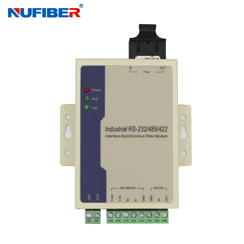 OEM Serial to Fiber Modem RS485/422/232 to Fiber Extender Multimode 1310nm 2km SC DC9-36V