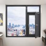 Aluminum Villa House Glass Casement Windows with Horizontal Opening and