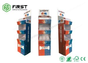 Wholesale Printed POP Corrugated Cardboard Floor Display Shelf Floor Stand Custom Made Carton from china suppliers