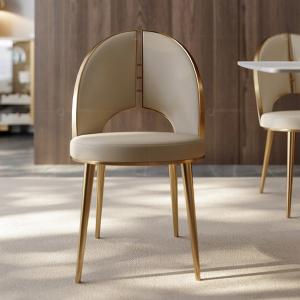 Wholesale White pu leather ss furniture dining room modern dinner chairs from china suppliers