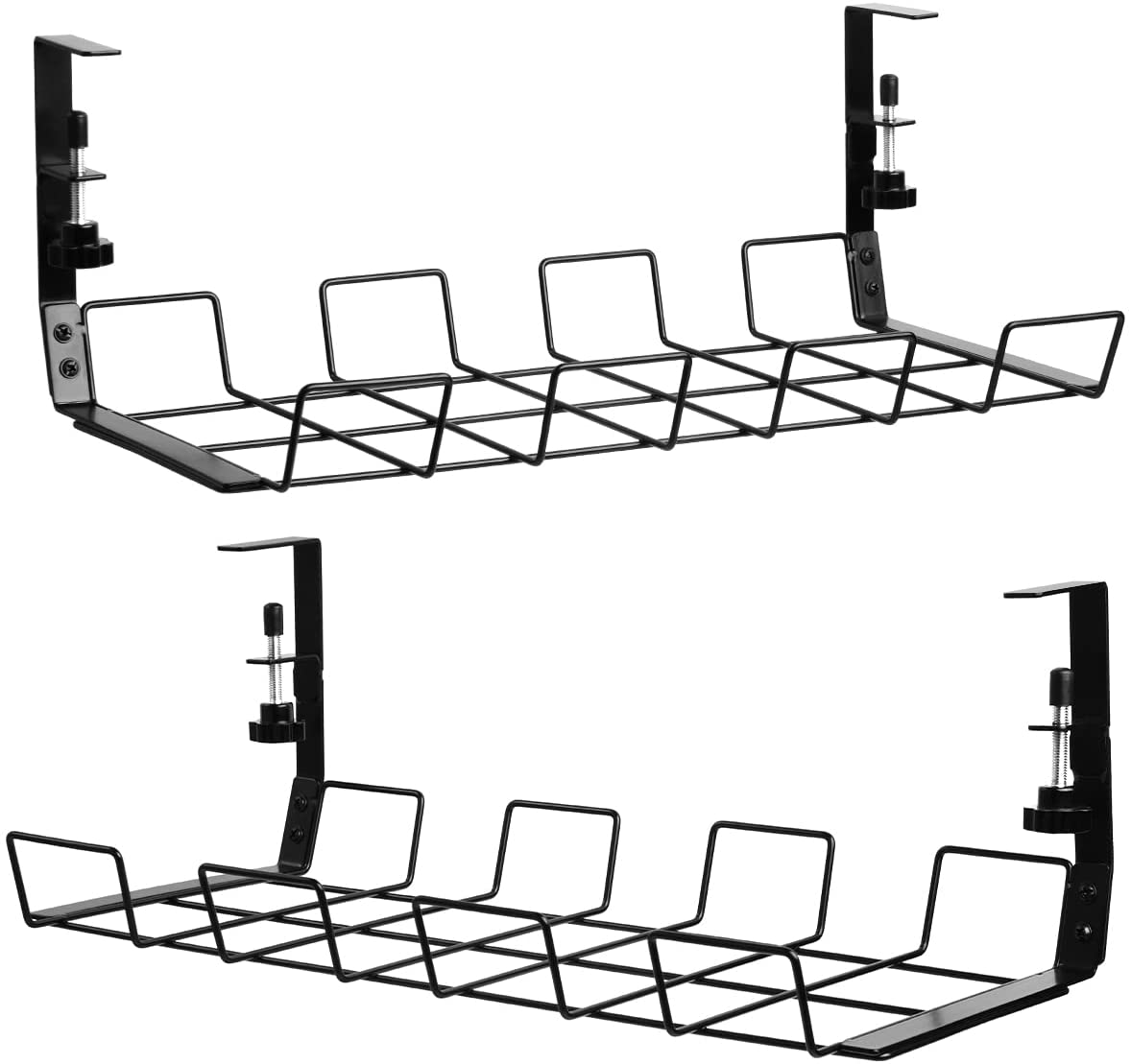 Convenient No Drill Standing Desk Cable Management Tray with Lead Time of 10-30 Days