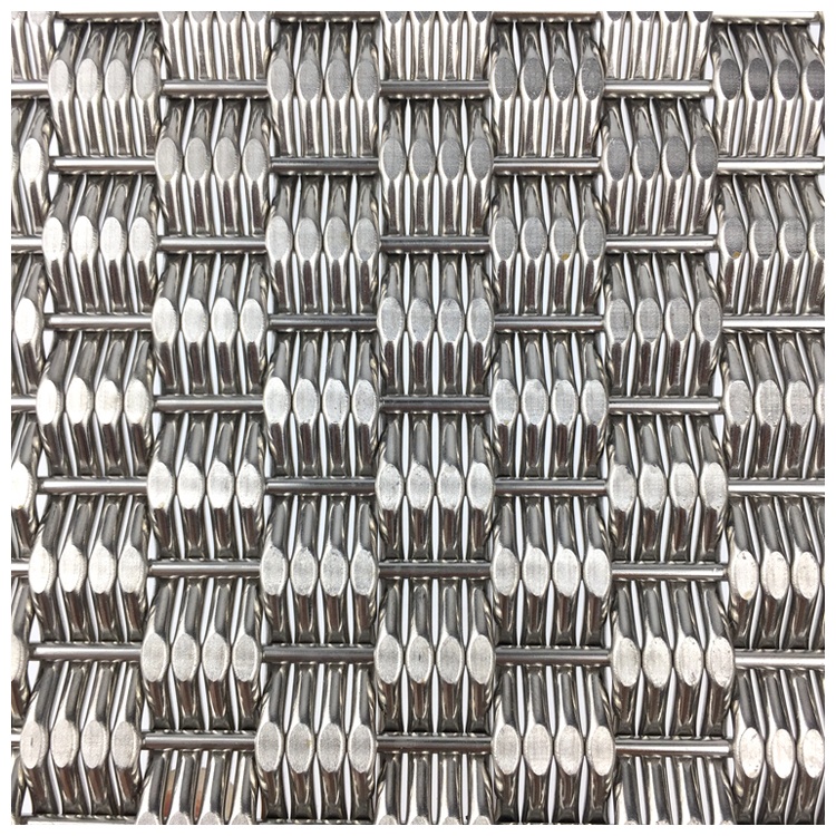 Custom Designed Stainless Steel Metal Fabric Mesh For Large Scale Facade Cladding In Urban Commercial Buildings