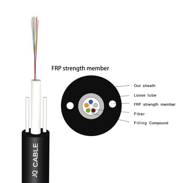 IP68 Outdoor Aerial Customised GYFXTY Metal Free FRP Strengthen 8mm Comlink 6