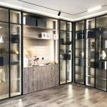 Adjustable Foldable Modular Wooden Wardrobe Storage Closet In Living Room