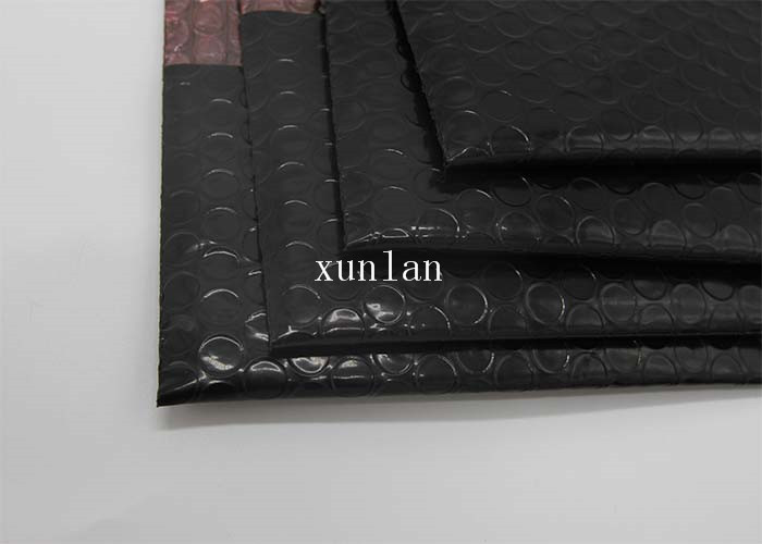 Shiny Two Layer Black Conductive Bag , 4x6 Black Metallic Bubble Mailers