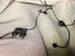 Nylon Black Stretch Lace Fabric By The Yard Embroidered Tulle Netting With