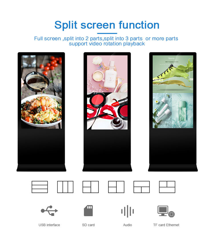 Infrared Multi Touch Screen Kiosk 42" 48" 50" 55" 58" 65" Optional