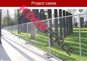 Wholesale Galvanized Temporary Chain Link Fence , Welded Wire Fence For Construction Site from china suppliers