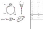 1.30CT White Moissanite And Sapphire Platineve Diamonds Jewelry Engagement Women