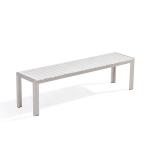 Sunproof 79.9 Inch Stainless Steel Picnic Table With Bench