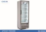 Single Door Upright Display Freezer Low E Glass Heated Film Door