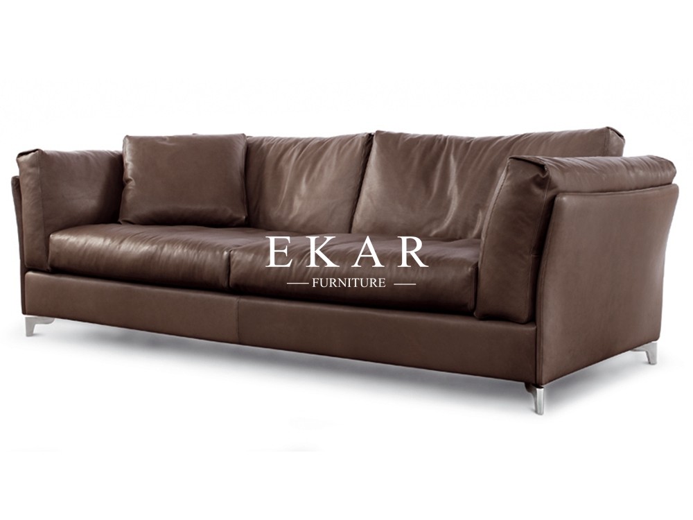 European Style Modern Leather Sectional L Shaped Sofa ZZ-T-33