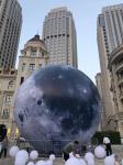 Custom 5m Inflatable Lighting Decoration Lighted Moon Ball For Outdoor