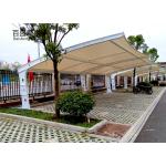 Modern Prefabricated Metal Shade Canopy For Motorcycle And Bike Storage White