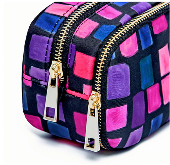 Custom Women Travel L19*D7*H8.5Cm Polyester Toiletry Bag