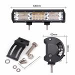 Waterproof Warning LED Strobe Light Bar 12 Inch Dual Color Amber 180 Watt 5