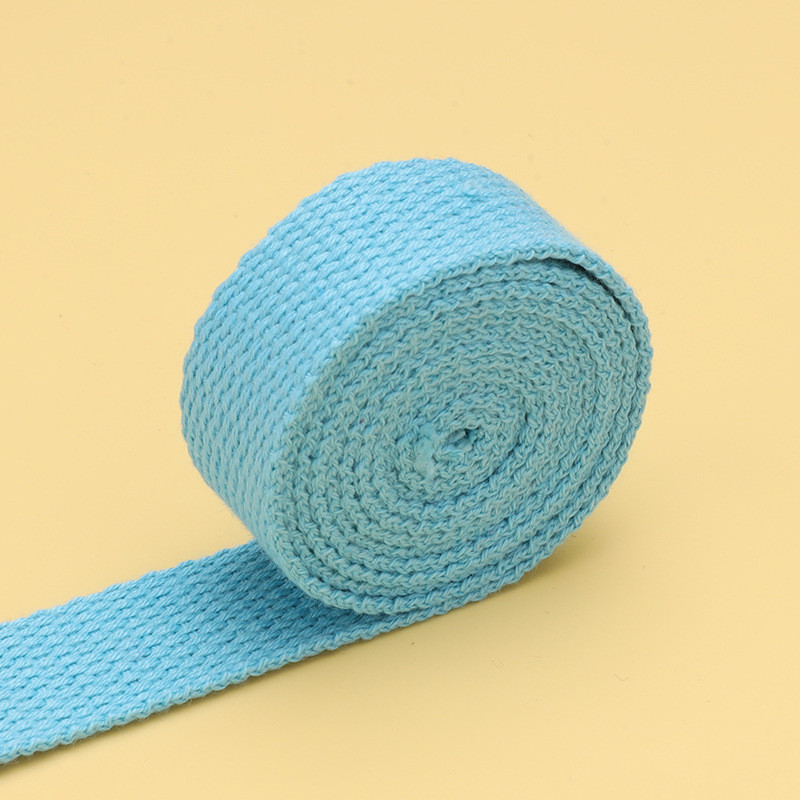 20mm-50mm Thickened Polyester Cotton Webbing School Bag Backpack Handbag Canvas Strap Solid Color Plain Weave Strap