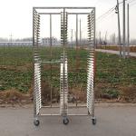 Commercial 304 Stainless Steel Cooling Trolley For Bakery With 24 30 32 Trays