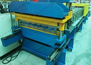 Wholesale PLC Metal Roofing Manufacturing Equipment 40Cr R Panel Roll Forming Machine from china suppliers