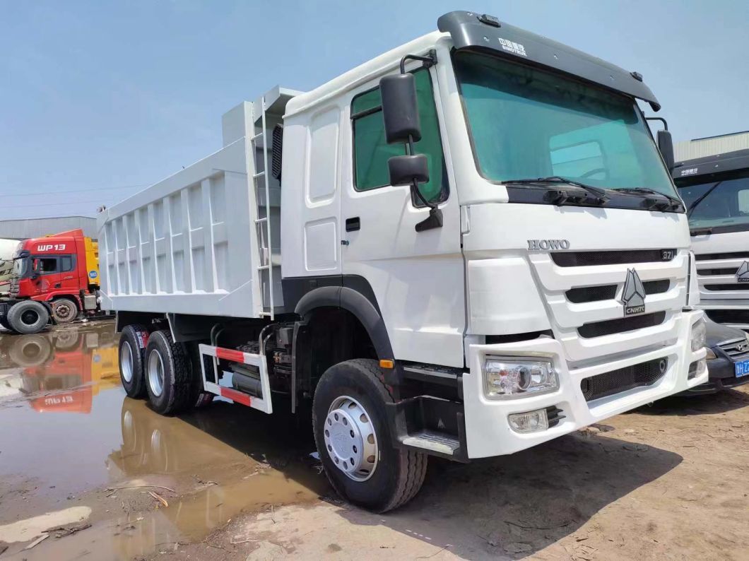 351-450HP Sinotruck HOWO 6*4 White Dump Truck Secondhand Truck 10wheeler