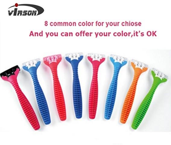 Professional Manufacturer High Quality Triple Blade Disposable Razor for Women