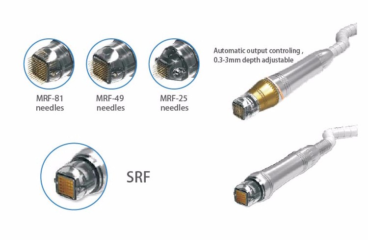 High frequency skin tightening machine / rf face lifting fractional rf microneedle machine