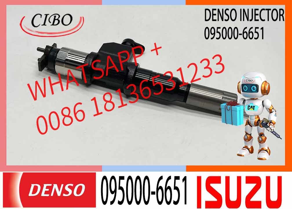 Diesel common rail fuel injector 095000-6651 8-98030550-1 For ISUZU 095000-8630 095000-8631 095000-8632