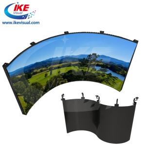 Wholesale P4 Flexible Rental LED Display Screen 5000 Nits 600*1200mm Curved Portable LED Screen from china suppliers