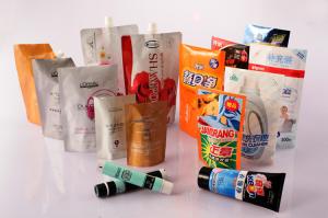 Wholesale Standup Heat Seal Cosmetics Pouch , Flexible Cosmetic Packaging Laminated Bag from china suppliers