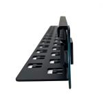 Black XL-4020-3L-B Highly 1u Brush Cable Management ANSHI 19 Inch