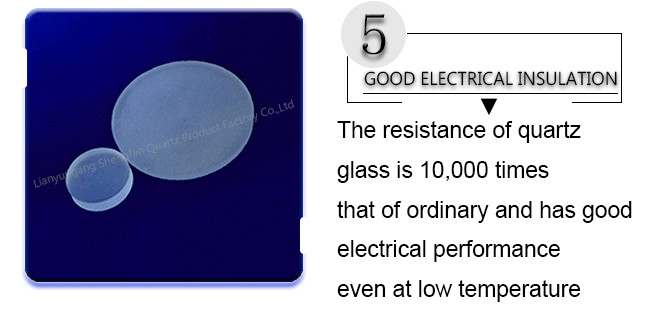Sight Glass Fused Silica Window Transparent Uv High Working Temperature